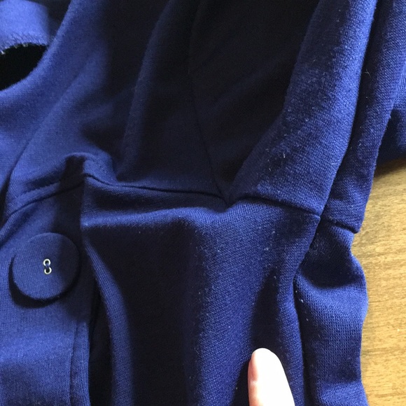 Modcloth Snow White 🍎 twofer dress indigo cobalt blue & goldenrod yellow - Picture 10 of 17